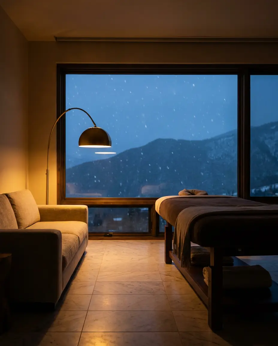 Lumaré studio at twilight
